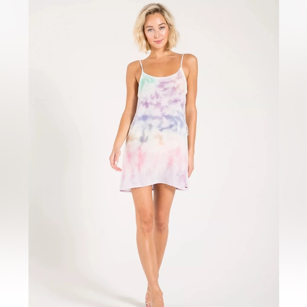 Philanthropy silky tie dye dress